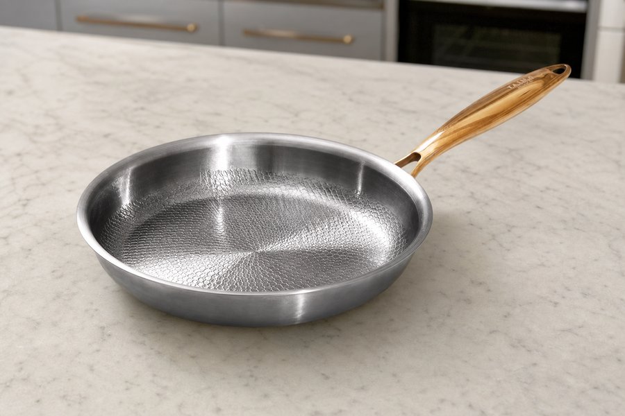 Taima Titanium Nutri Pan Pro 2.0 on a kitchen countertop